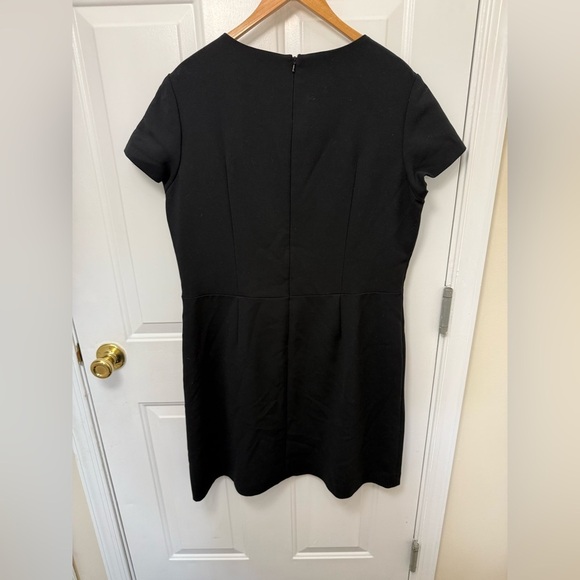 Hobbs London Black Dress With Lace Insert Sz 12 Office Business Party Holiday - Picture 7 of 9